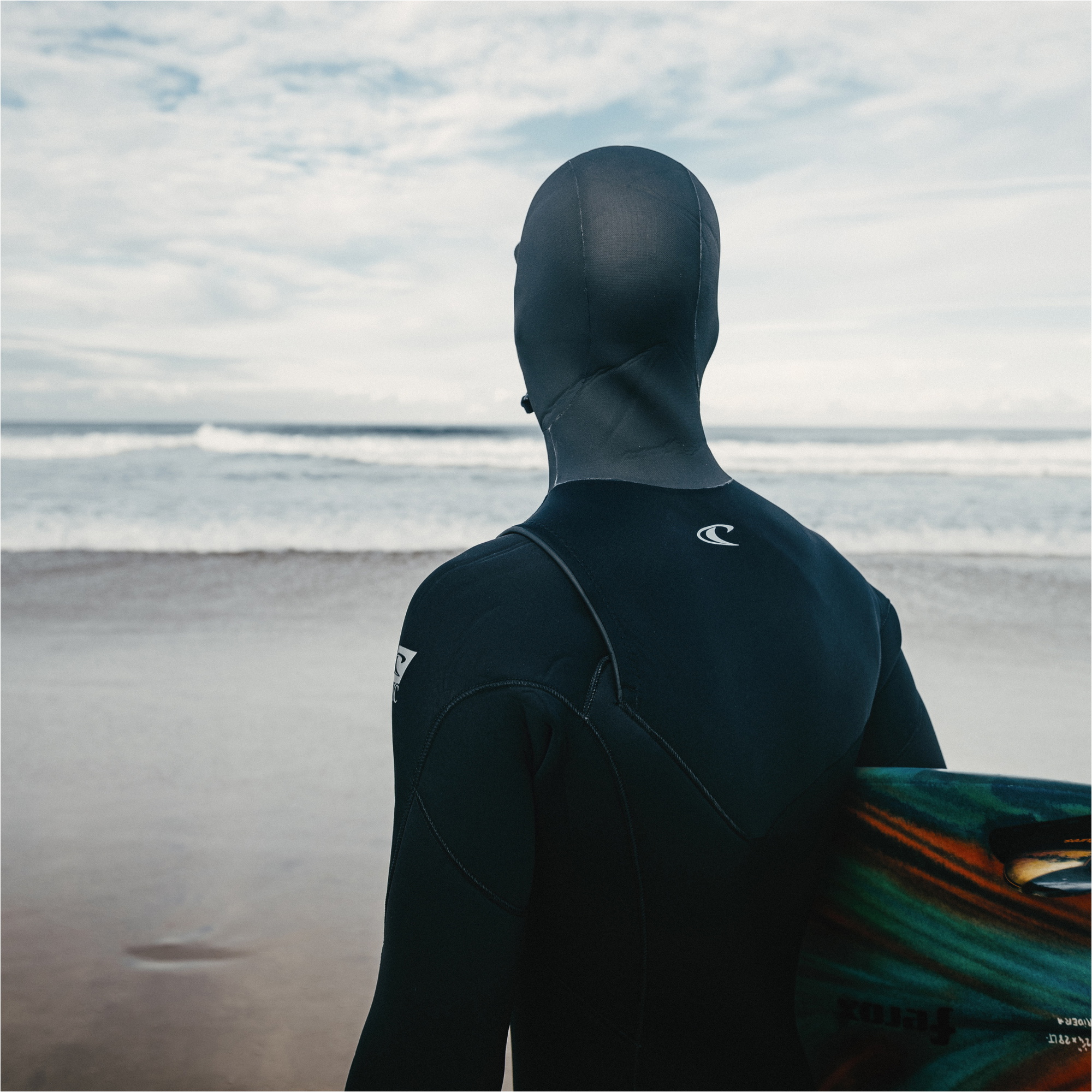2026 O'Neill Mens Epic 6/ 4mm Chest Zip Fato De Mergulho Com Capuz 5649 - Black / Black / Black